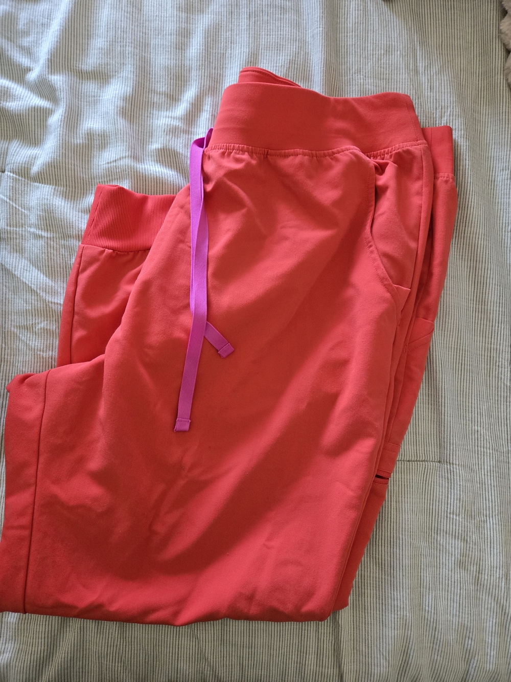 Figs Fireside Orange Pink Drawstring Jogger Pants- 3XLP